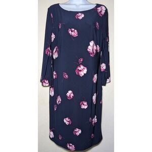 Lauren Ralph Lauren‎ Women's Size 8 Dress 3/4 Sleeve Floral